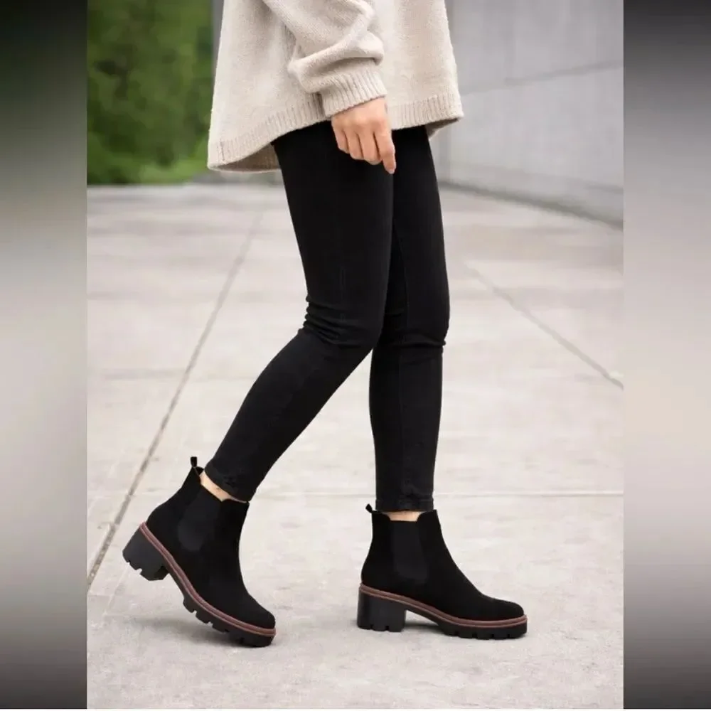 Antonio De Faria Chelsea Black Suede Boots